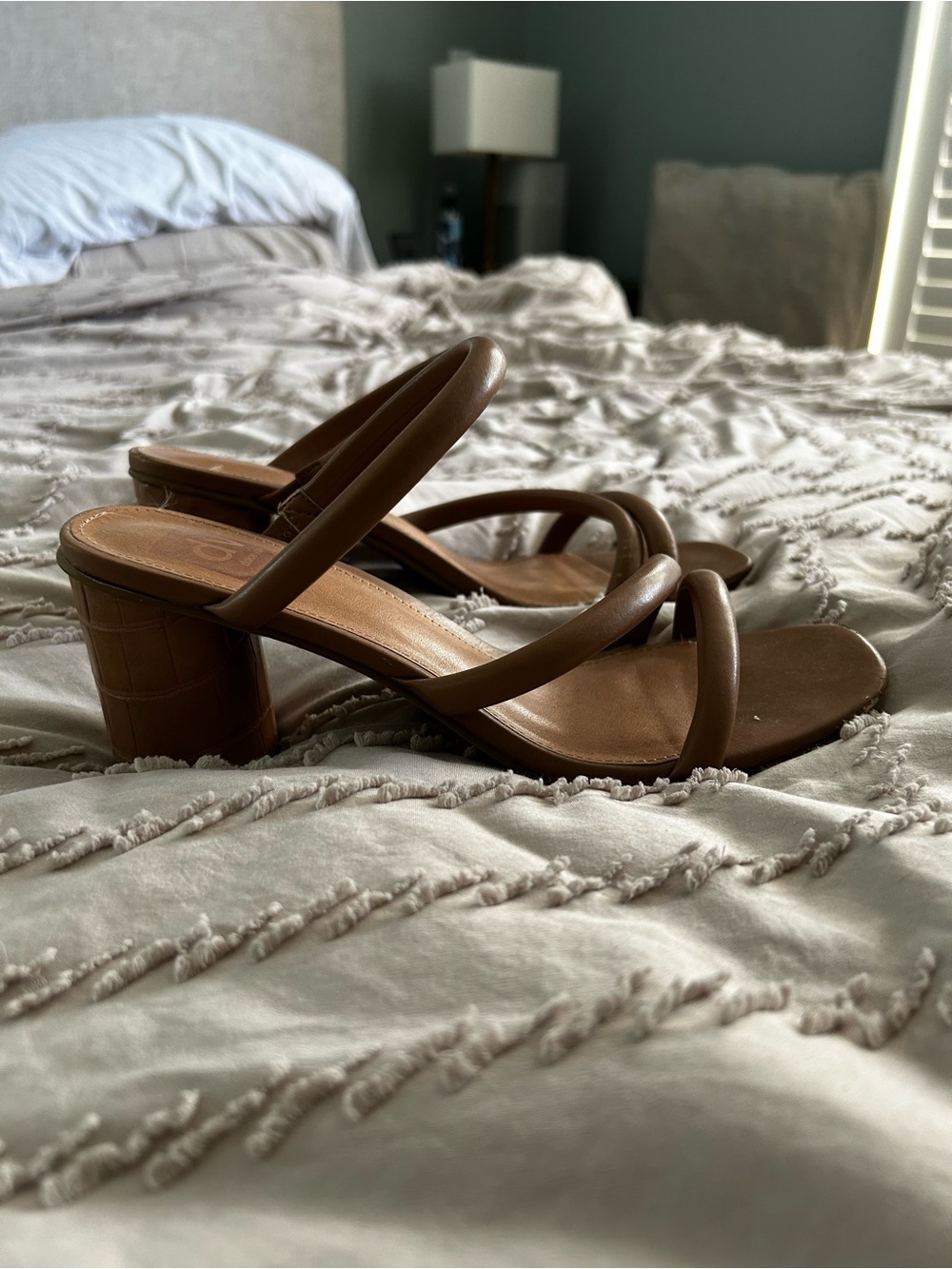 Dolce Vita Brown Strappy Block Heel Sandals